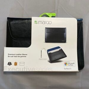 MAROO black leather sleeve surface 3 case